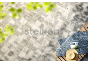 Тротуарная плитка Протектор 320*160 Серебристый камень (Stein Silver) 80 мм, Steingot