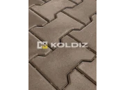 Тротуарная плитка катушка «Моно Коричневая», 60 мм, Колдиз