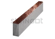 Бордюр садовый 1000x200x80 Бурый камень (Stein Brown), Steingot