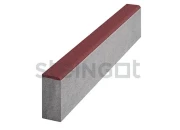 Бордюр садовый 1000x200x80 Темно-красный, Steingot